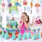 36 Pack Summer Wind Chime Craft Kit for Kids Make You Own Ocean Animals Craft for Girls Boys Ornaments DIY Coloring Wooden Sea Animals for Art Activity